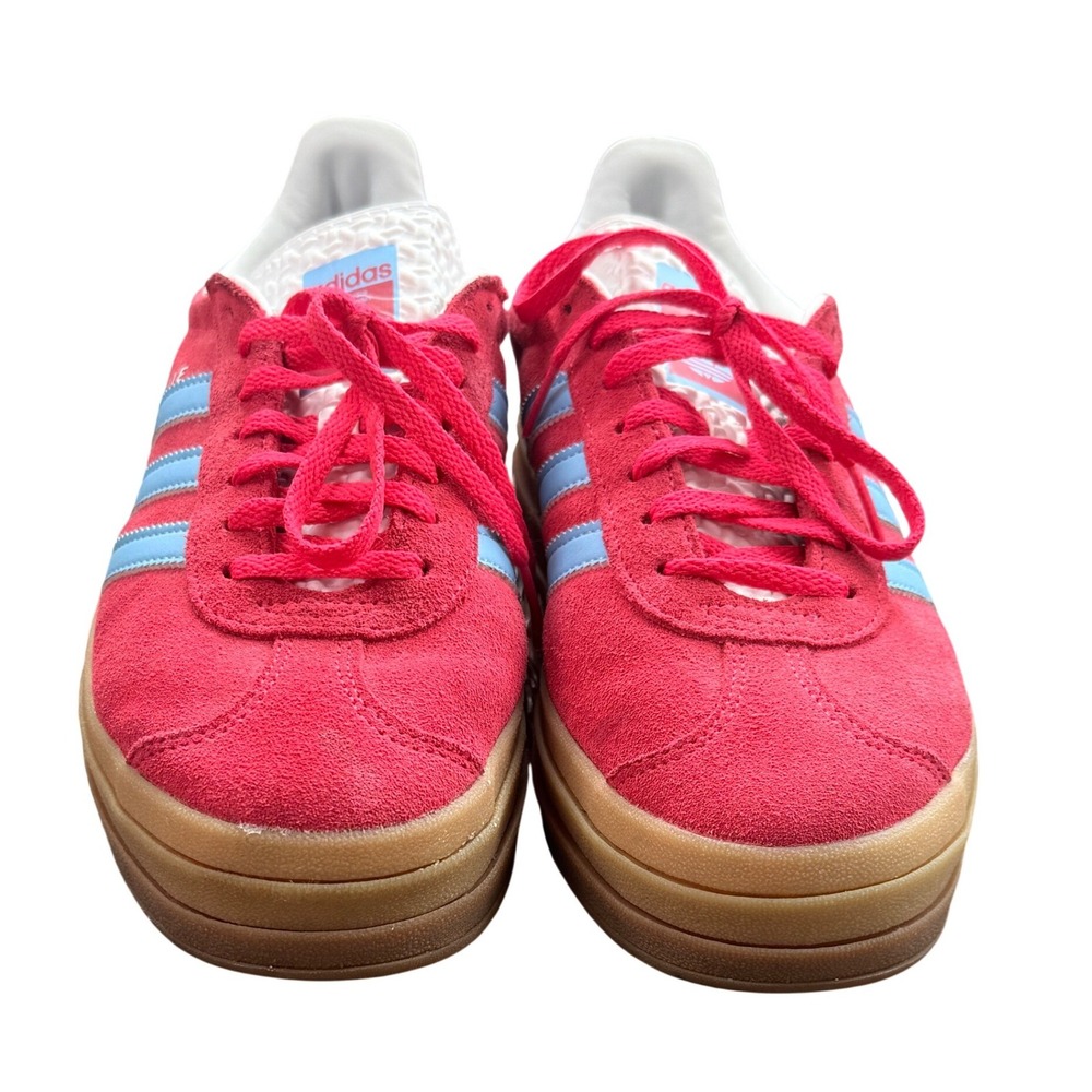 Adidas Gazelle Bold Pink Blue Platform Sneaker Retro Streetwear Gum Sole IE0421 - Picture 4 of 8